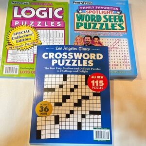 Crossword Puzzles Book - Blue